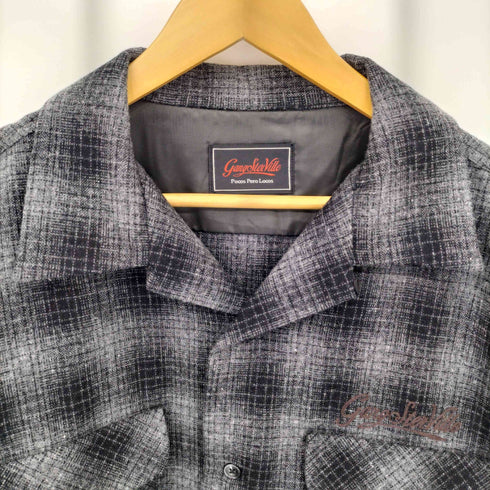 ギャングスタビル GANGSTERVILLE LOCOS L/S CHECK SHIRTS ウール チェック L/S シャツ メンズ import:L